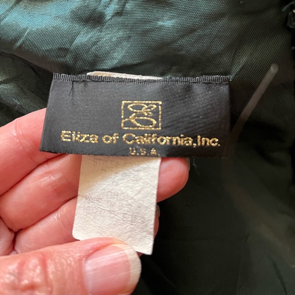 Eliza of California, Inc. Brocade Holiday Party Off Shoulder Bodice Fitted Top - Picture 9 of 10